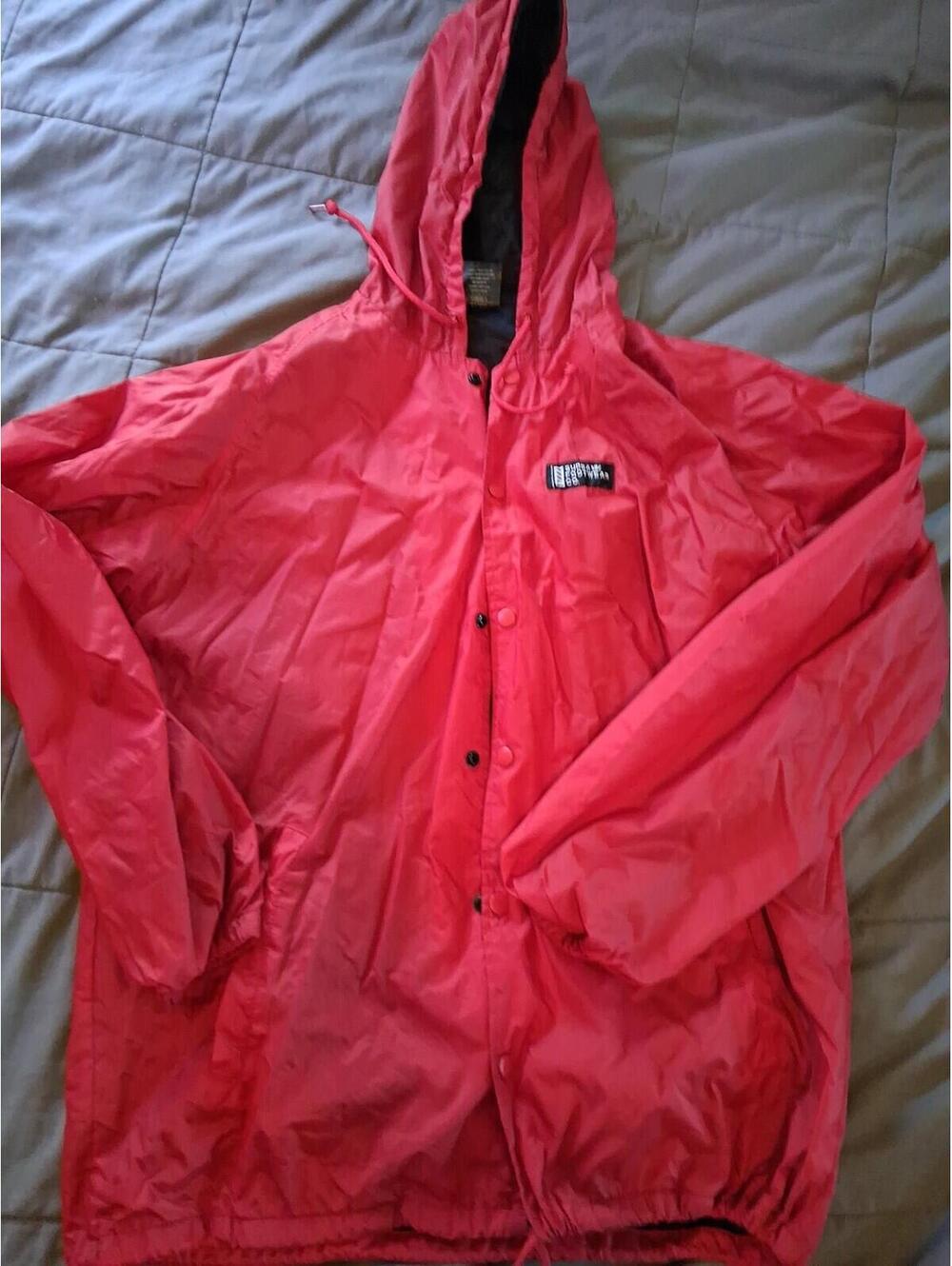 Supra Cocoaches Red Mens Coach Windbreaker lightweight Jacket Extra Large XL B2